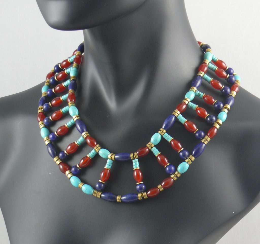 Large Ancient Egyptian Collar Necklace | The Real Pearl Co